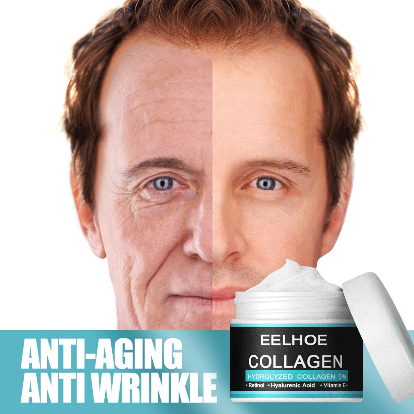 EELHOE Anti Aging Skin Care Collagen Cream For Men