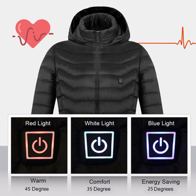 Rechargeable USB 4 or 8 zones Heated Jacket
