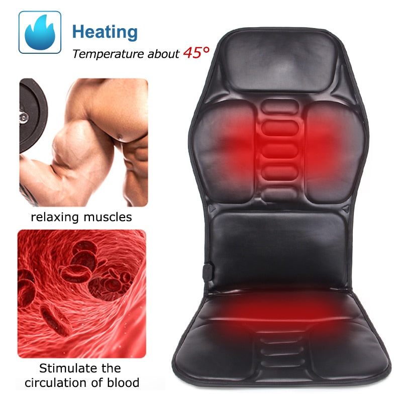 Heated Back Massager Seat Cushion