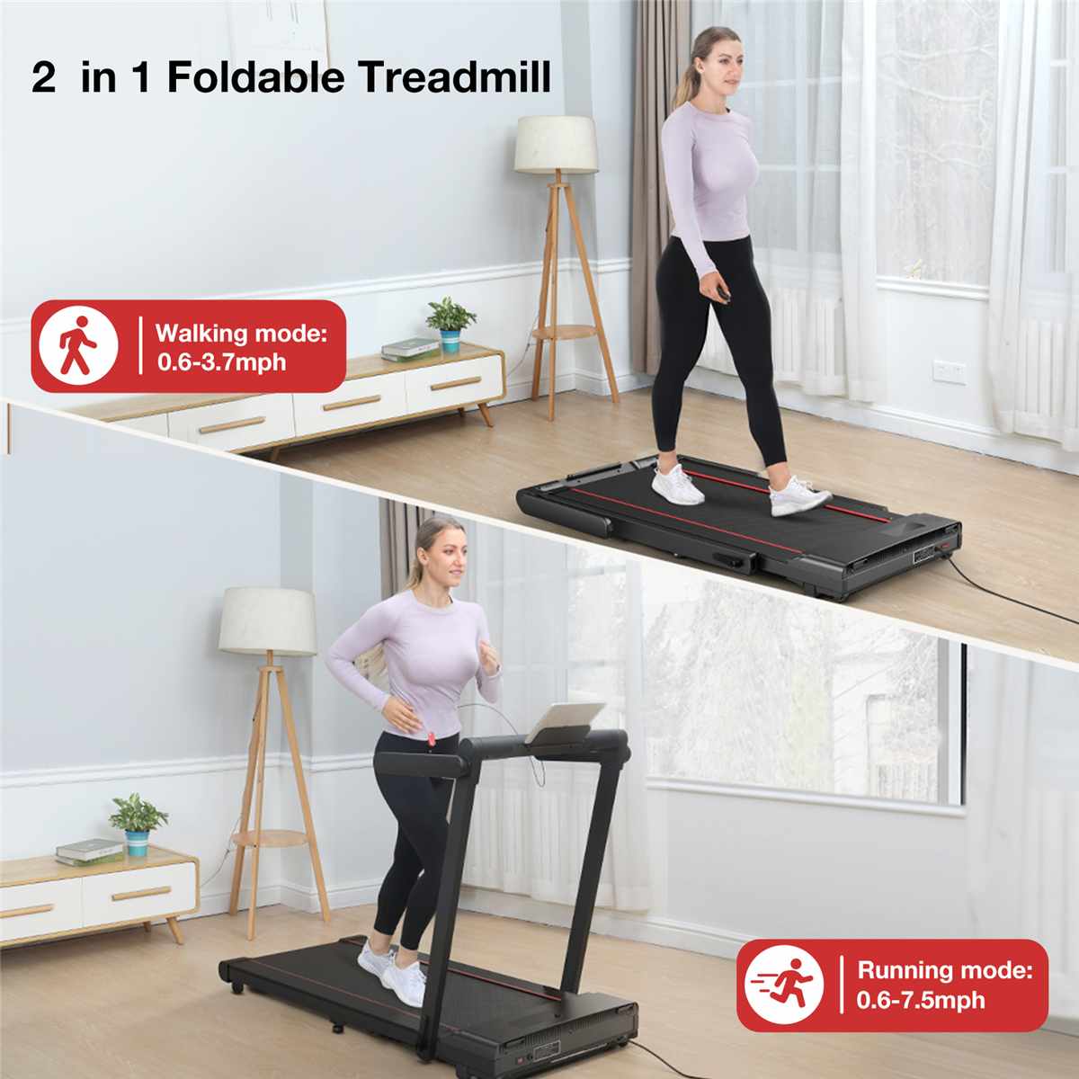 Geemax C2 Multifunctional Folding Treadmill